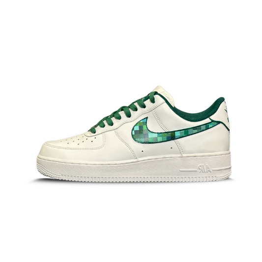 GREEN PIXEL SWOOSH AF1