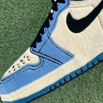 AIR JORDAN 1 UNIVERSITY - BLUE SNEAKER RUG